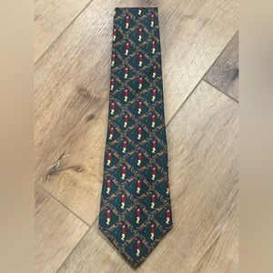 TOMMY HILFIGER TIE - GOLFER PATTERN - 100% ITALIAN SILK - Made in USA